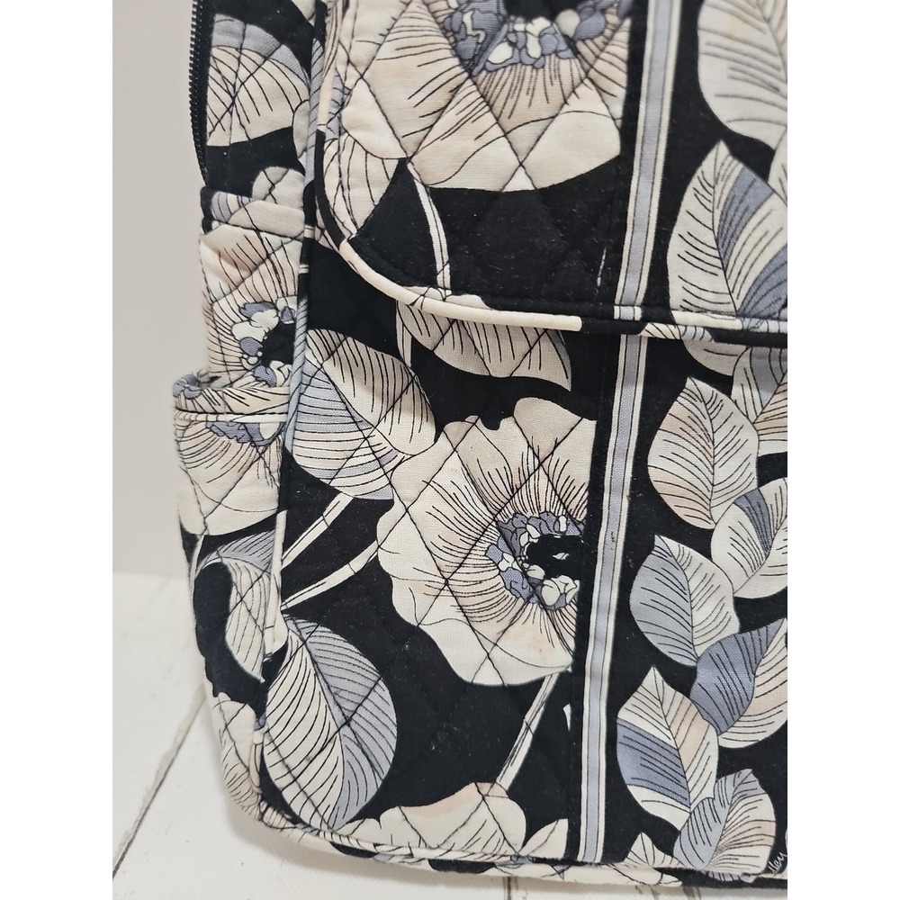 Vera Bradley Camellia Pattern Quilted Backpack - Picture 3 of 15